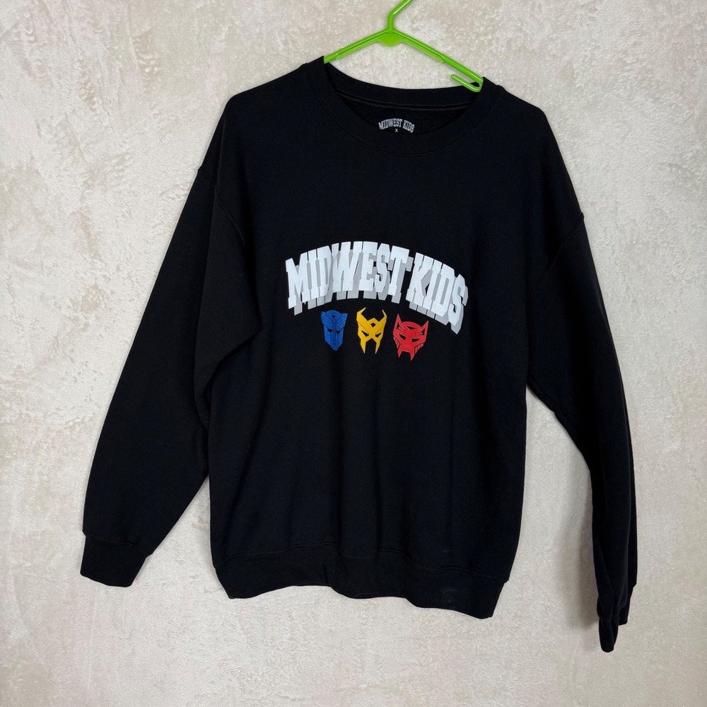 Midwest Kids x Transformers Rise of the Beasts Black Crewneck Sweatshirt Mens M